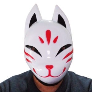 Máscara Zorro Kitsune Folclore Japones