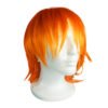 Peluca Naranja – Corte Mediano Despuntado Cosplay