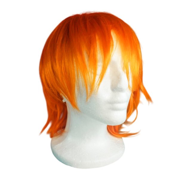 Peluca Naranja – Corte Mediano Despuntado Cosplay