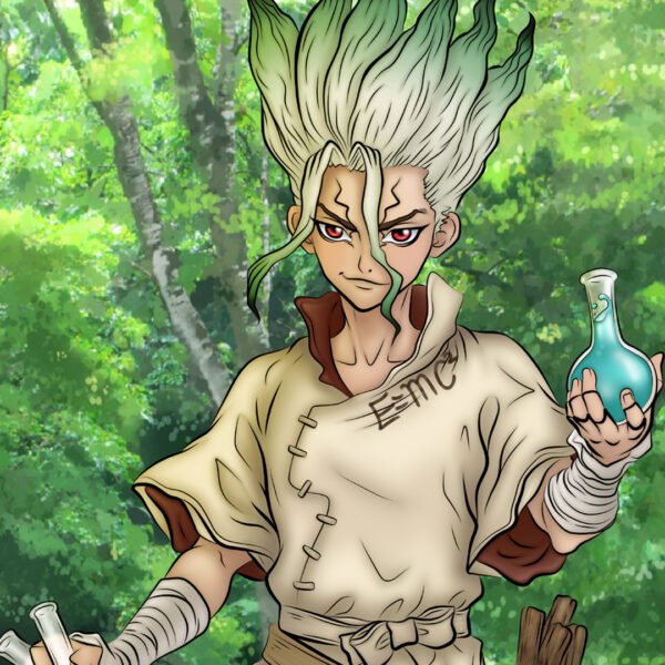 Figura de Dr.stone (Senku)