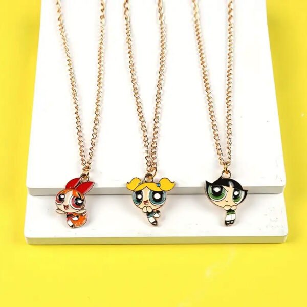 C Collar de Las Chicas Superpoderosas (Bombom,Burbuja y Bellota)
