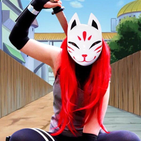 Máscara Zorro Kitsune Folclore Japones