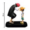 Figura de One Piece (Luffy y Shanks)