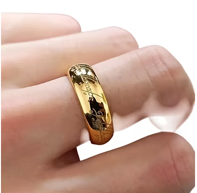Anillo del Señor de los anillos con su cadena