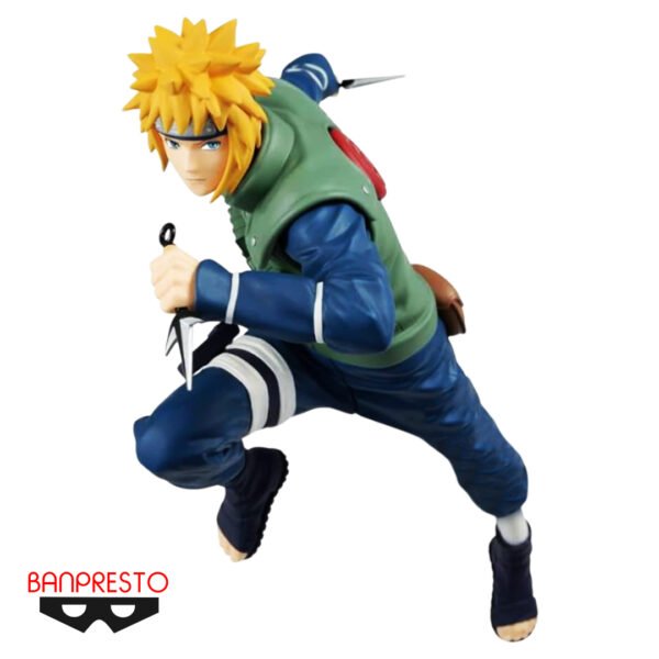 Figura de Minato Namikaze – Naruto Shippuden (BANPRESTO) (DETALLE EN LA MANO)
