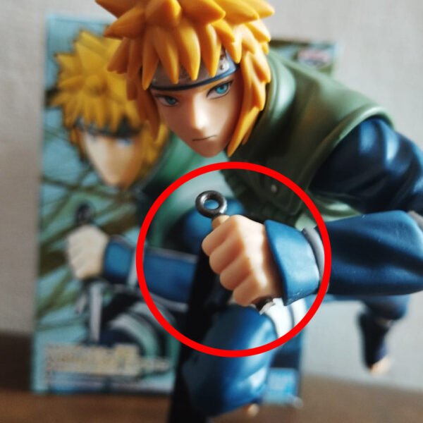 Figura de Minato Namikaze – Naruto Shippuden (BANPRESTO) (DETALLE EN LA MANO)