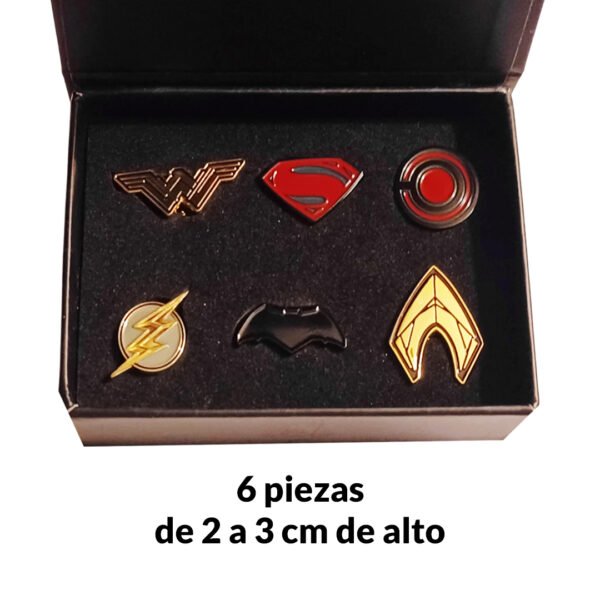 Pack de pines x6 – Liga de la Justicia DC Comics