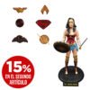 Pack de Pines Liga de la Justicia y Figura de Wonder Woman Articulable  - DC Comics