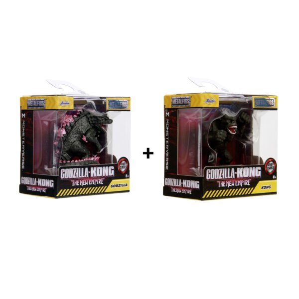 Pack de Figuras Godzilla y KinKong - The New Empire (JADA TOYS - METALFIGS)