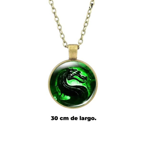 Medidas Collar de Mortal Kombat (Emblema del Dragón)